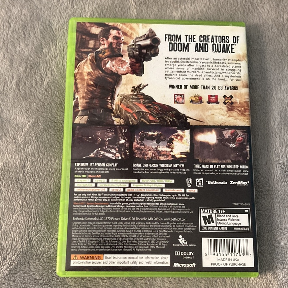 Xbox360 Rage - Picture 2 of 4